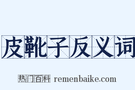 皮靴子反义词是什么意思的图片